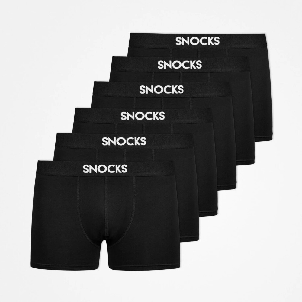 Schwarze Boxershorts SNOCKS