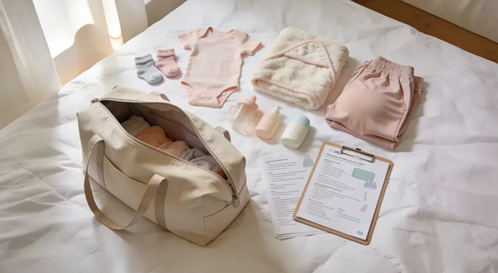 Kliniktasche packen: Checkliste